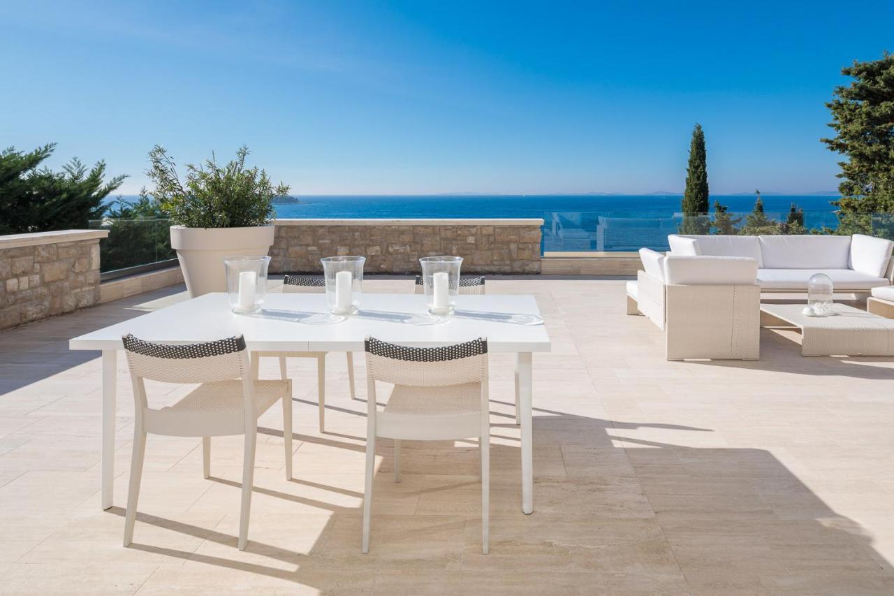 Luxury Seafront Villa Primosten Glamour With Private Pool, Sauna And Gym At The Beach In Primosten Exterior photo